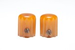 Fada 53 / 5F60 / 5F50 Catalin Radio Knobs - Original Yellow Pair